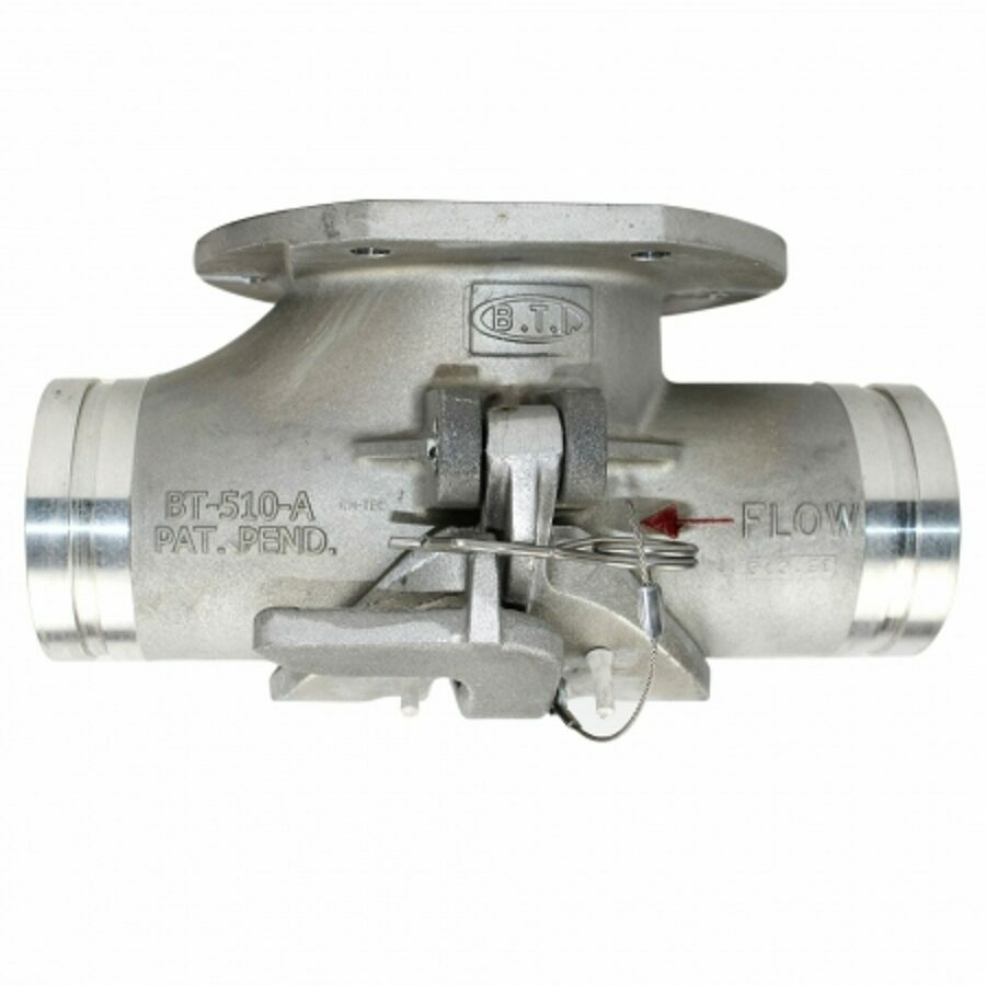 HOPPER TEE ALUMINUM 5X4 SIPHON FLOW BOTTOM DROP GROOVE X GROOVE