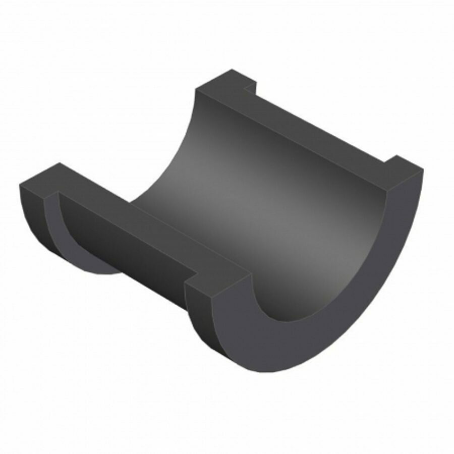 NYLATRON BUSHING, HALF CIRCLE FOR HARDWARE BAR