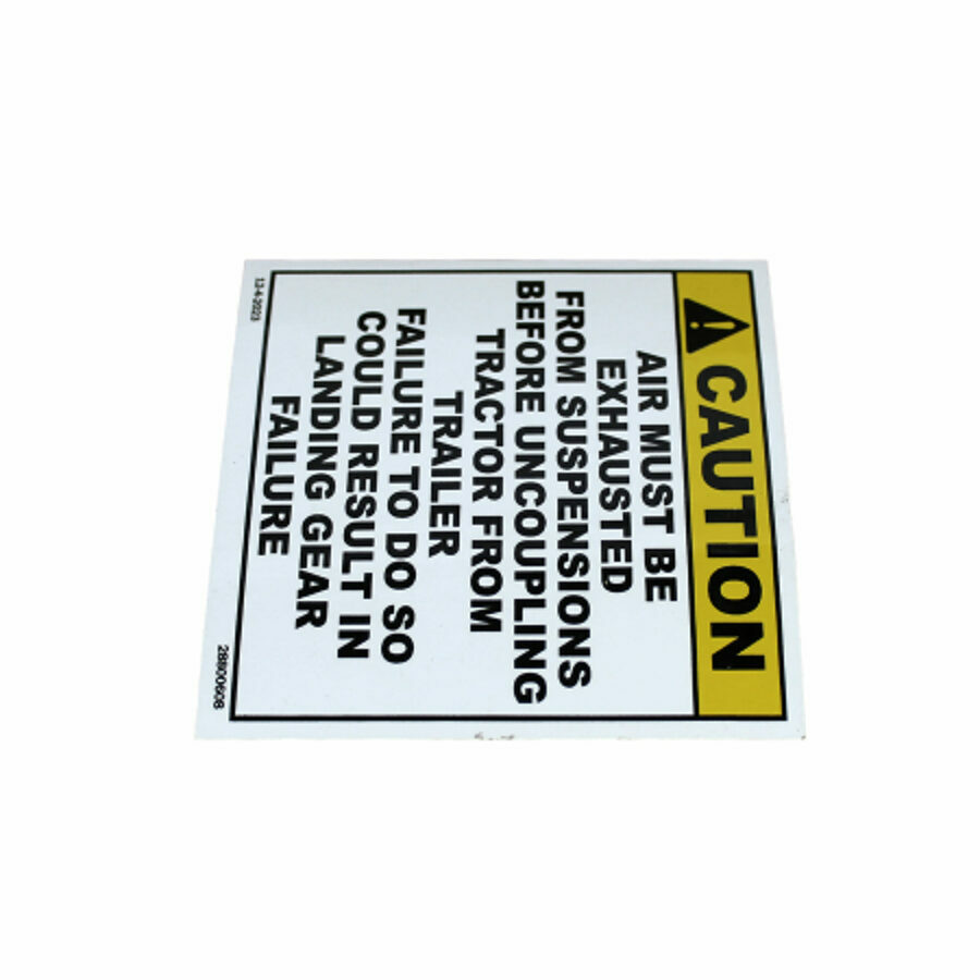 DECAL "DOLLY CAUTION"