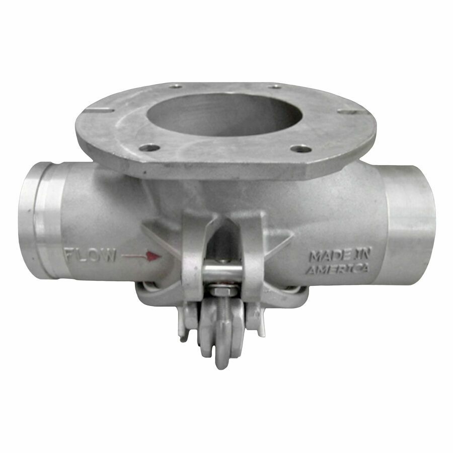 HOPPER TEE ALUMINUM 5X4 SIPHON FLOW BOTTOM DROP GROOVE X PLAIN