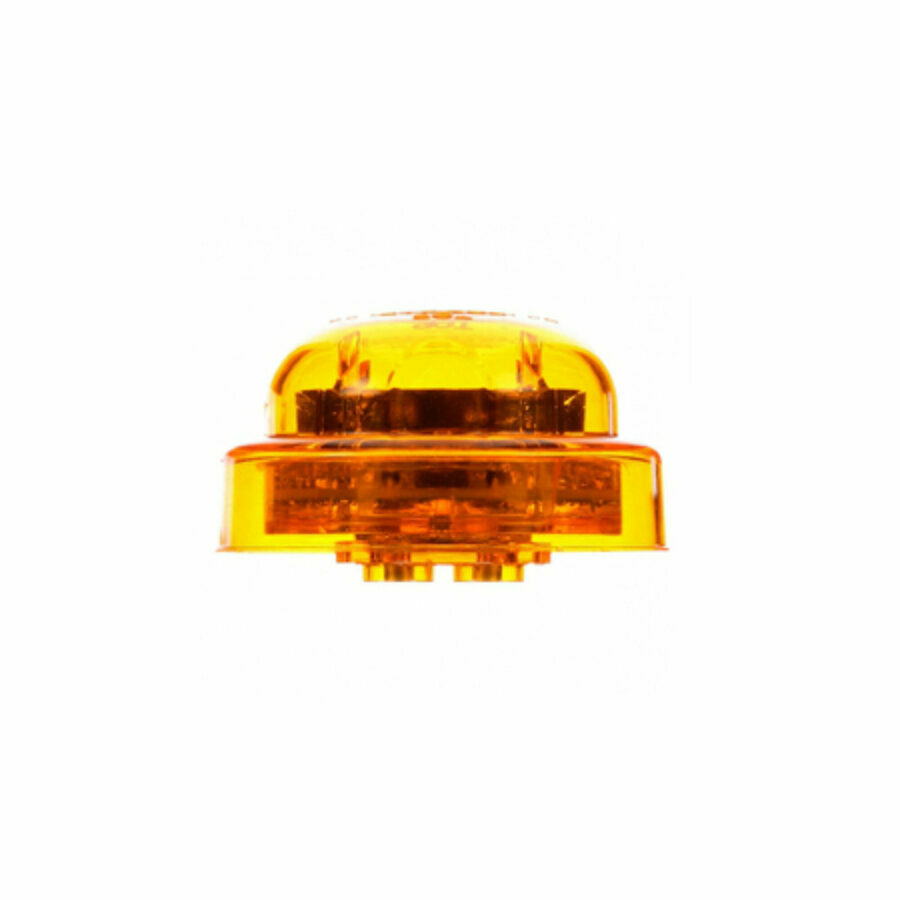 LAMP, LED MODEL 10, 8-DIODE AMBER, HIGH PROFILE, PL-10, 12V