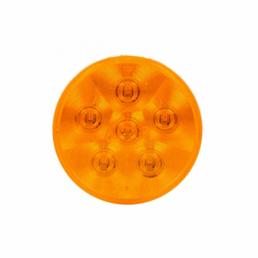 SUPER 44 LED 6 DIODE F/P/T 12V, AMBER GROMMET MOUNT