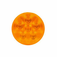 SUPER 44 LED 6 DIODE F/P/T 12V, AMBER GROMMET MOUNT