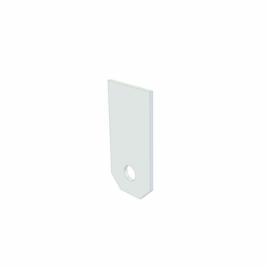 MOUNTING PLATE, PLUMBING 1-HOLE, 3/16" X 3" X 6"