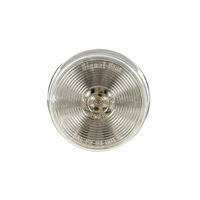LAMP, LED 2-1/2", AMBER W/ CLEAR LENS SIGNAL STAT, 13 DIODE, PL-10, 12V