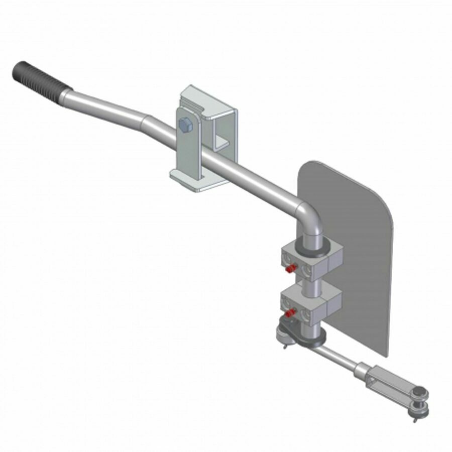 GATE LATCH MANUAL ASSEMBLY, SMOOTH SIDE MOVING FLOOR