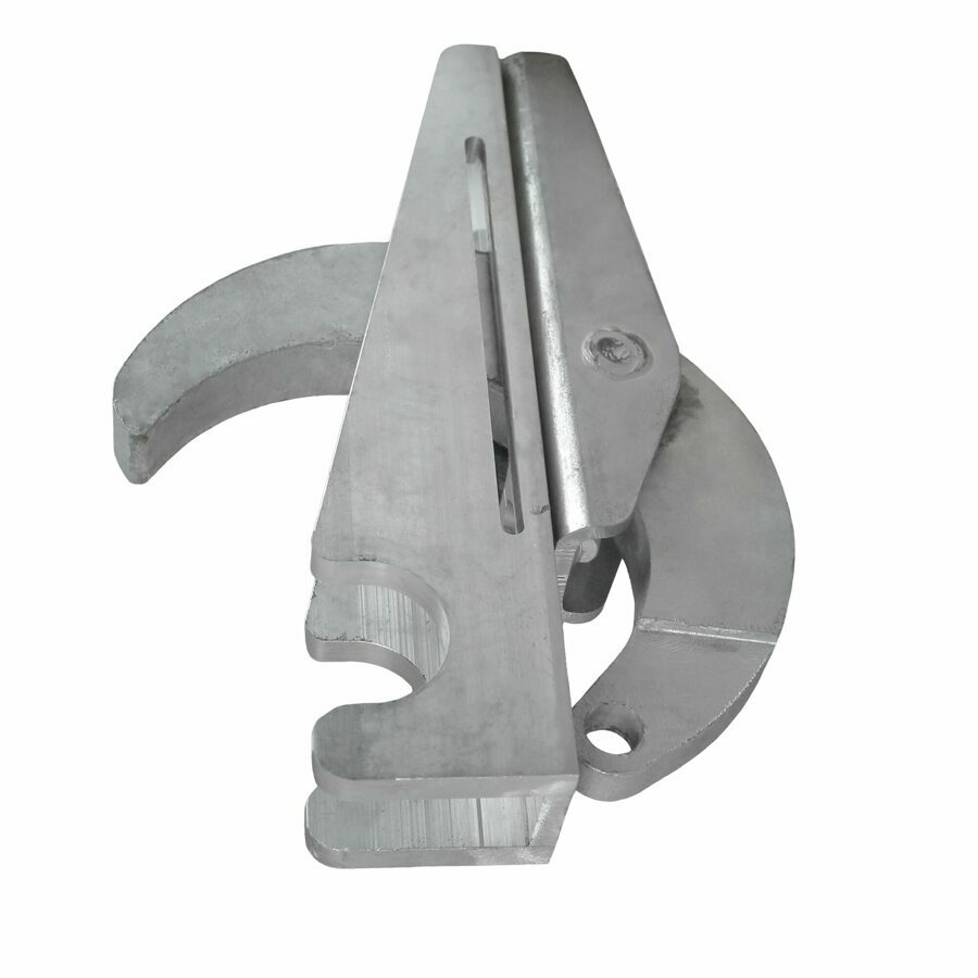 OVERSLUNG HOOK & LATCH ASSEMBLY, TWO PIECE STEEL AND ALUMINUM