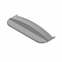 STANDARD ALUMINUM FRONT CAP 8" RISE FLAT ASSEMBLY 96"