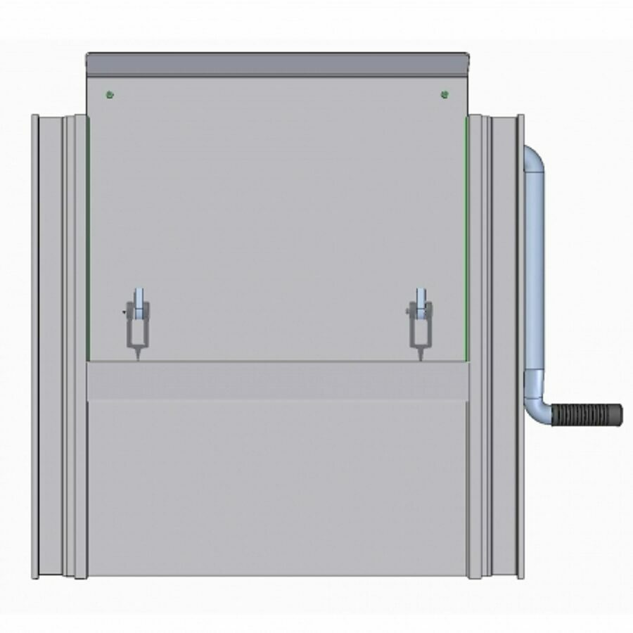 COAL DOOR ASSEMBLY 24", SHEET & POST WITH FLOW CONTROL