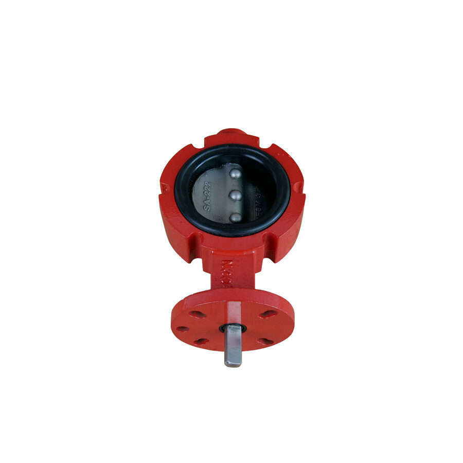 BUTTERFLY VALVE 3", 400 SERIES, CAST IRON, STAINLESS DISC, BLACK NITRILE