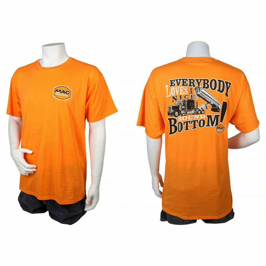 T-SHIRT ROUND BOTTOM ORANGE 2X