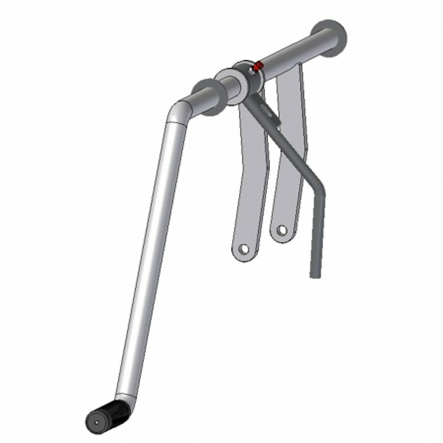 HANDLE ASSEMBLY, COAL DOOR 20", W/FLOW CONTROL