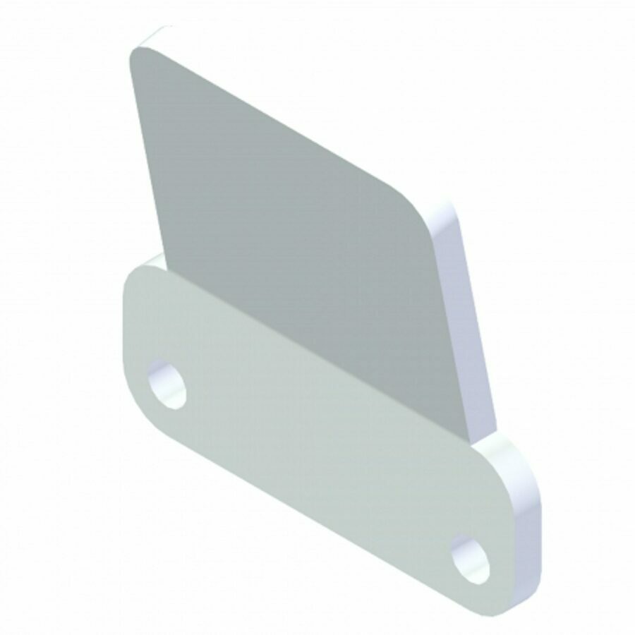 TOP MOUNT, BOLT ON, CHIPPER CROSSTUBE, ALUMINUM, 6 ARCH