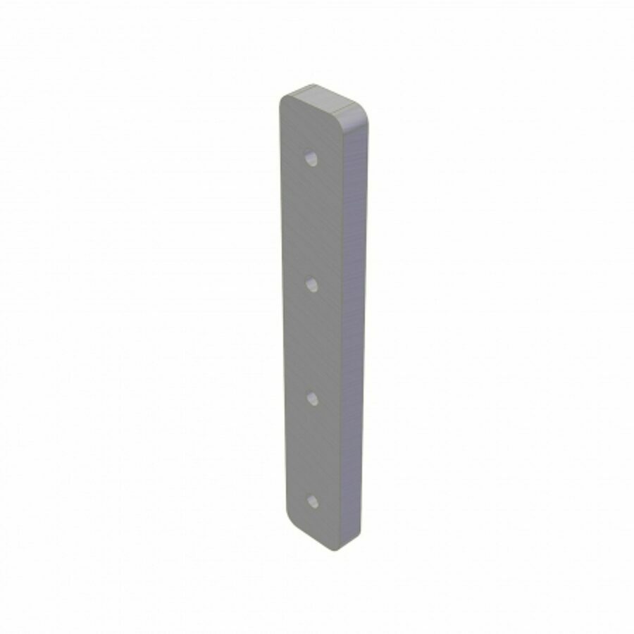 SHIM, 1" X 2.5" X 16",  ALUMINUM FOR FLATBED DOCK BUMPER