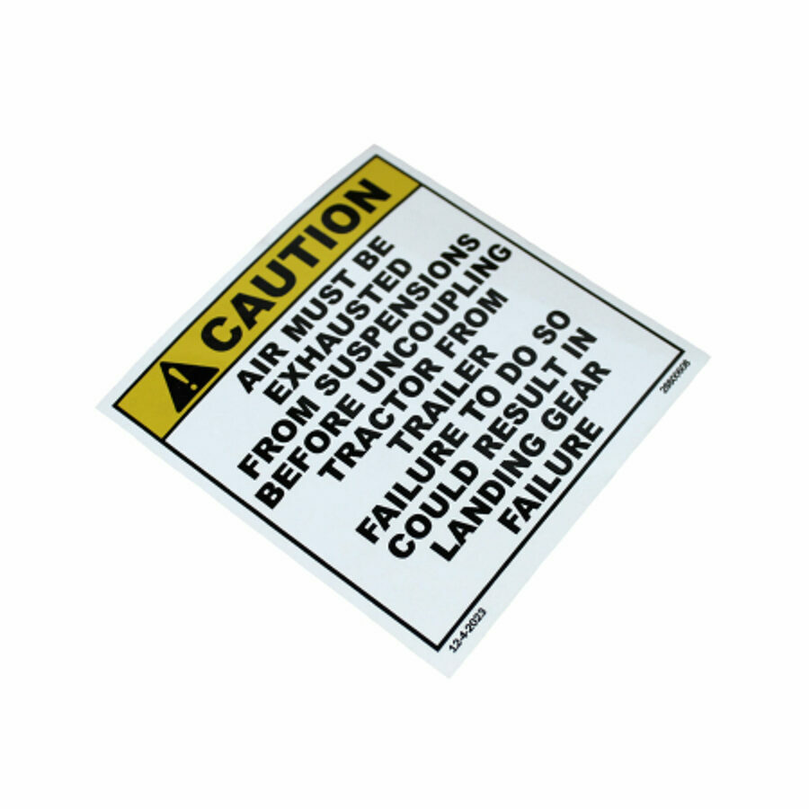 DECAL "DOLLY CAUTION"