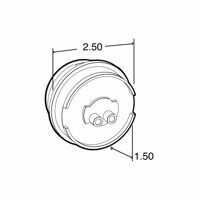 LAMP, LED MODEL 10, 8-DIODE AMBER, HIGH PROFILE, PL-10, 12V