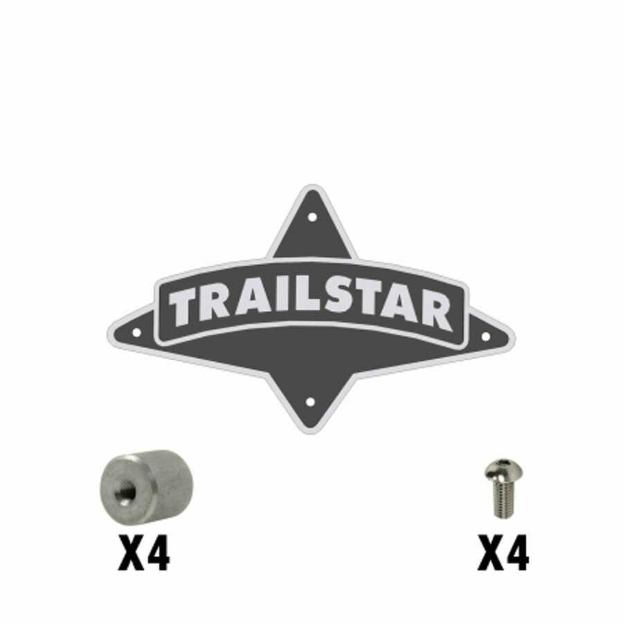LOGO ASSEMBLY, TRAILSTAR BLACK