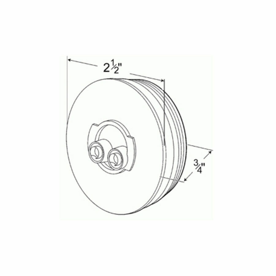LAMP, LED 2-1/2", RED MARKER GROMMET MOUNT, CLEARANCE MARKER