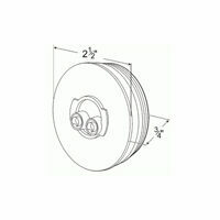 LAMP, LED 2-1/2", RED MARKER GROMMET MOUNT, CLEARANCE MARKER