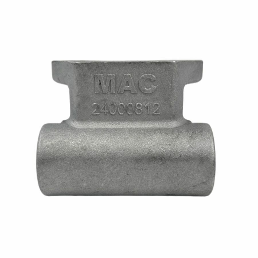 FRAME MOUNTING TEE 3/8" FNPT ANCHOR AXLE TEE, ZINC PLATED