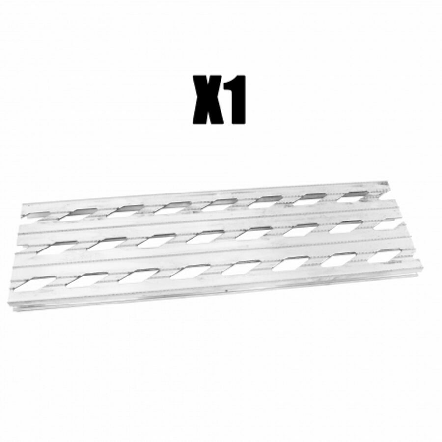 GRATING STEP FOR BULKHEAD MANDOOR, ALUMINUM 1/2 ROUND DUMP