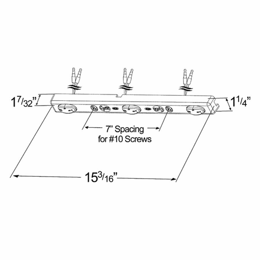 LIGHT BAR, RED LED MICRONOVA