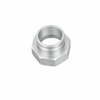 5" X 4" REDUCER ADAPTER ALUMINUM, 5" FEMALE THREAD X 4" ADAPTER