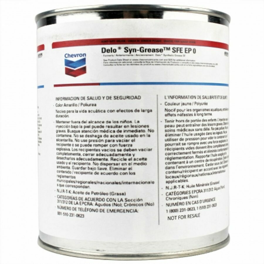 CHEVRON DELCO, SYNTHETIC GREASE SF, QUART CANS A-3167