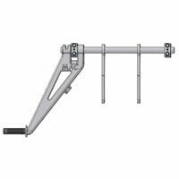 COAL DOOR, HANDLE ALUMINUM, 18" ALUMINUM 1/2 ROUNDS