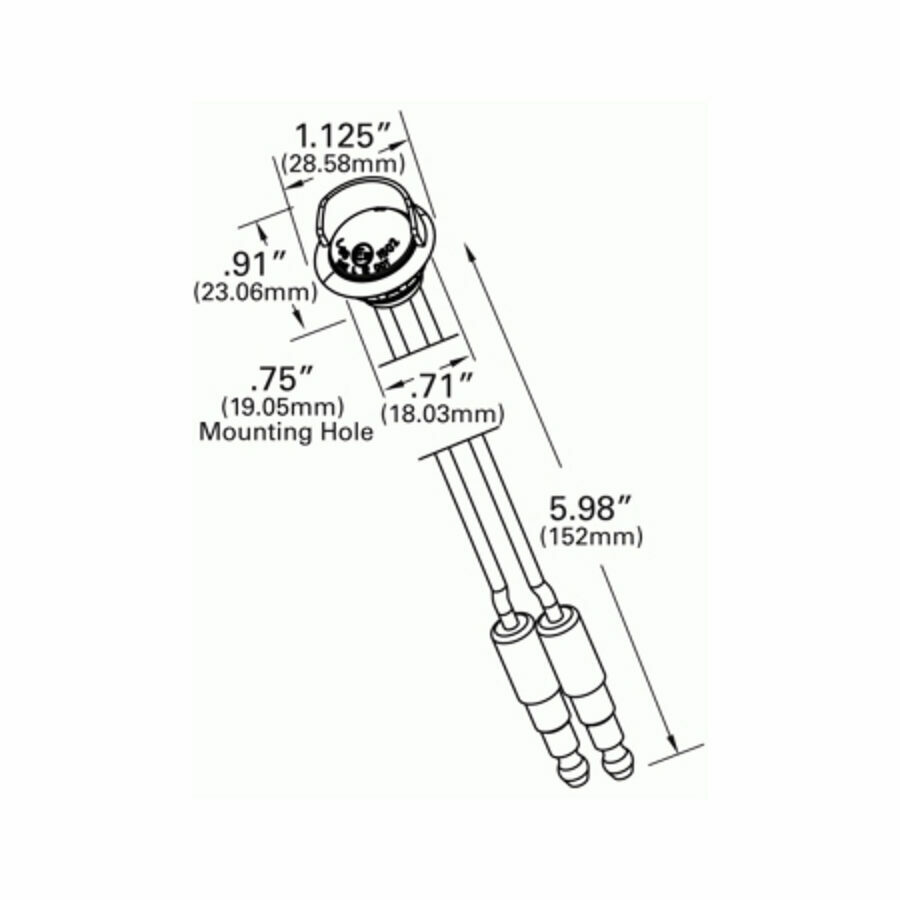 LAMP, LICENSE LED PENNY LIGHT W/ GROMMET