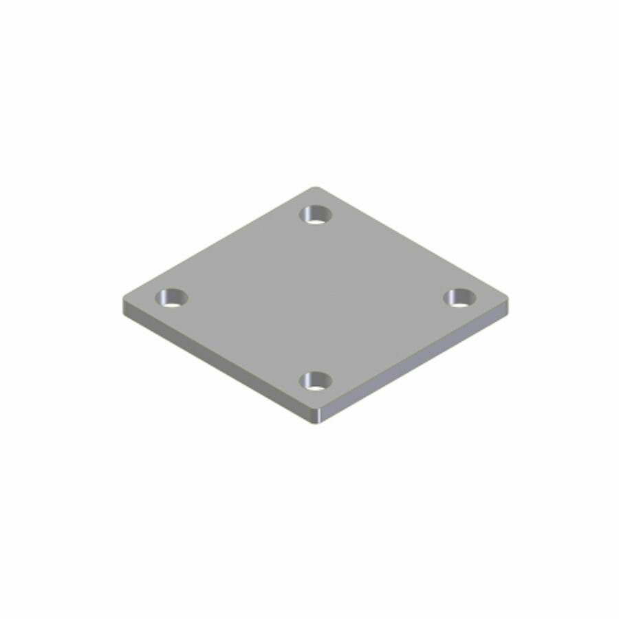 FLANGE,  3" CHECK VALVE SQUARE 4 BOLT BLIND