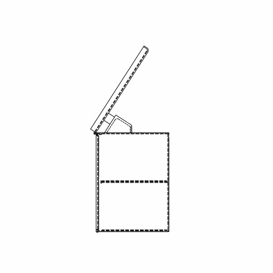 HOSE TUBE DOWN SPOUT BOX, AS DN SPOUT 19.00H X 23.0014.0 0D 1DR BOT AL
