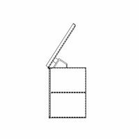 HOSE TUBE DOWN SPOUT BOX, AS DN SPOUT 19.00H X 23.0014.0 0D 1DR BOT AL