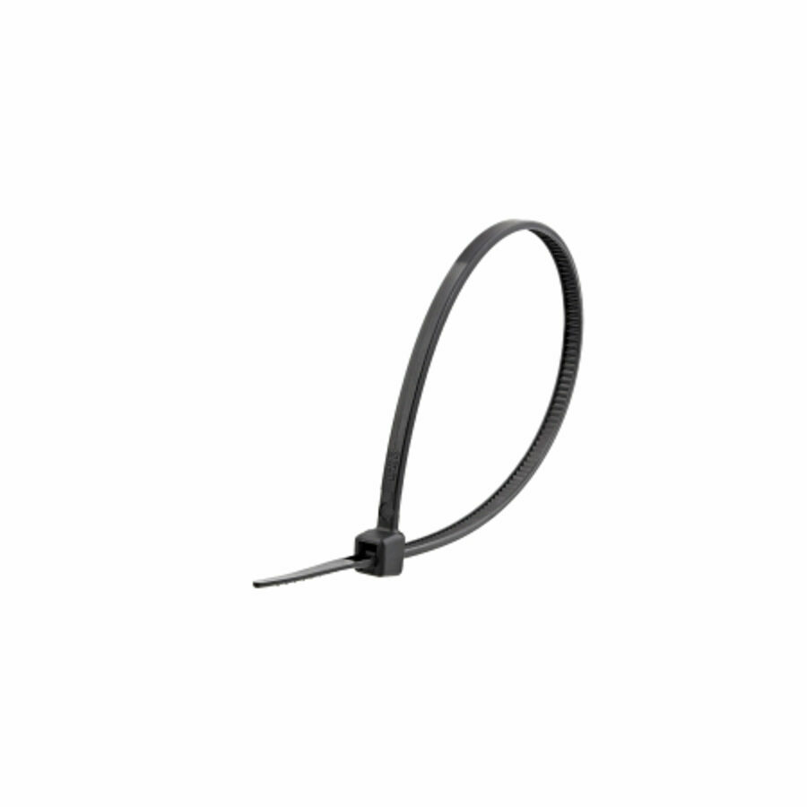 ZIP TIES, 7.6" -50LBS UV BLACK, 4.8MM WIDE X 200MM LONG