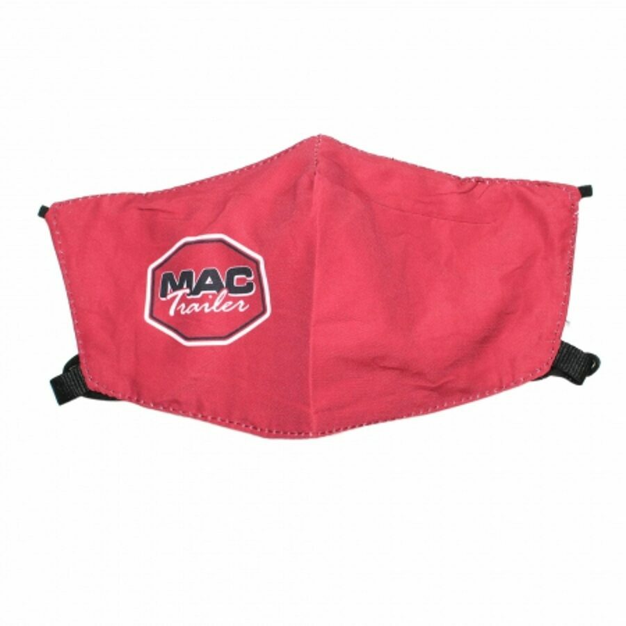 FACE COVER, RED W/ MAC LOGO "CLEARANCE"