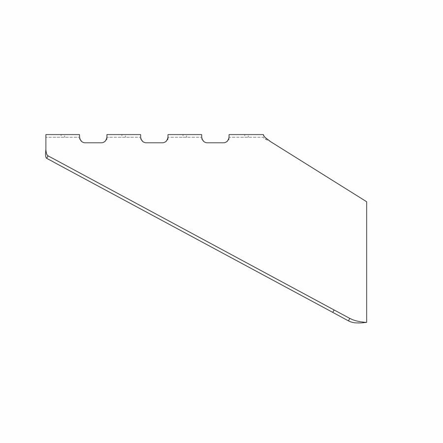 FENDER BRACKET .235 X 2.25 X 11.62 X 28.87 RR RIGHT HAND MFIN 55