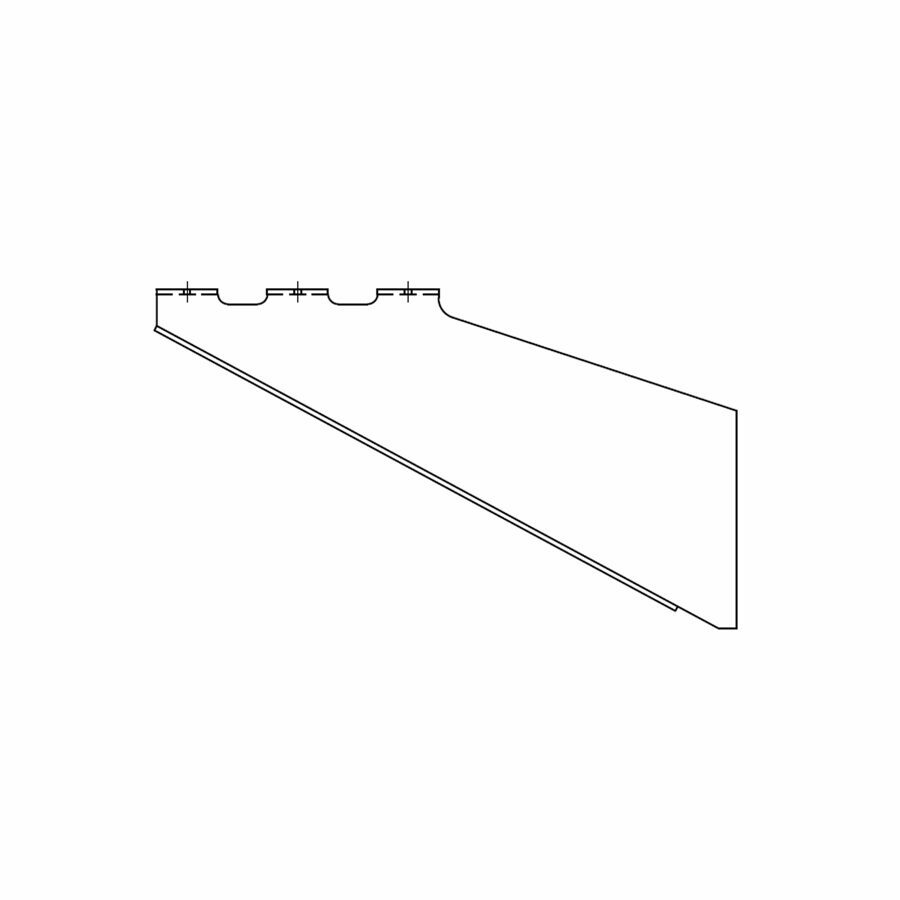 BRACKET FORM, REAR FENDER MIDDLE RIGHT HAND .250 X 2.25 X 16.75 X 28.56