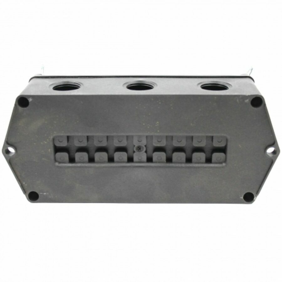 JUNCTION BOX, 18 STUD, PLASTIC 7 HOLE, DIAMETER 3/4 NPT