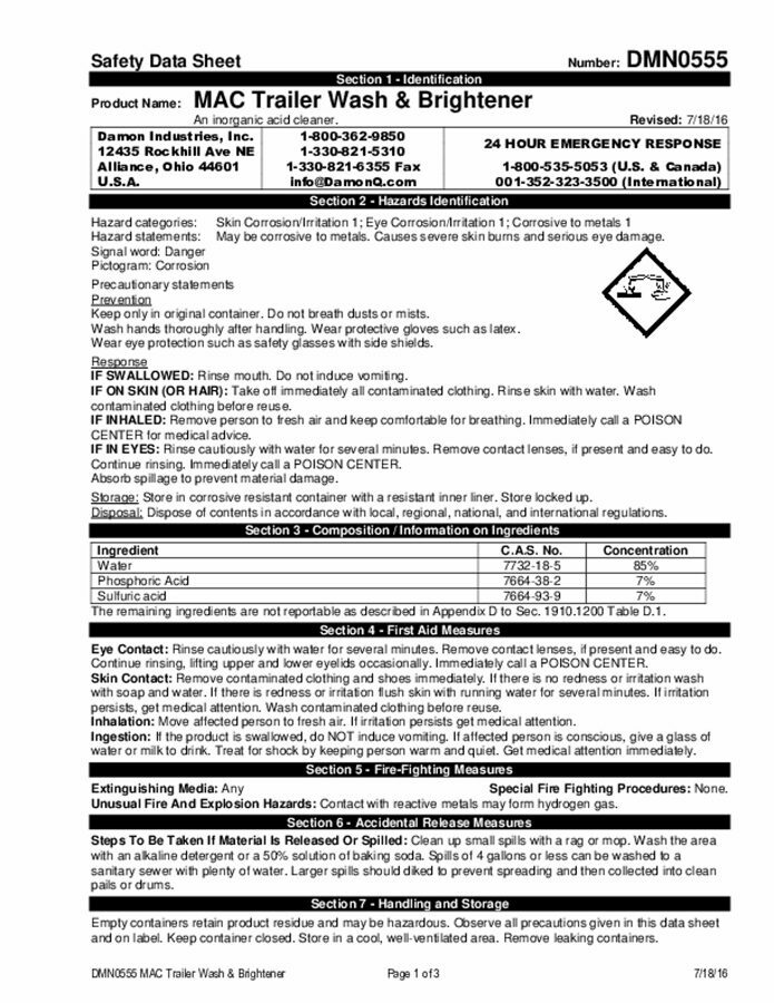 MAC TRAILER WASH & BRIGHTENER, 1 GALLON JUG RED LABEL