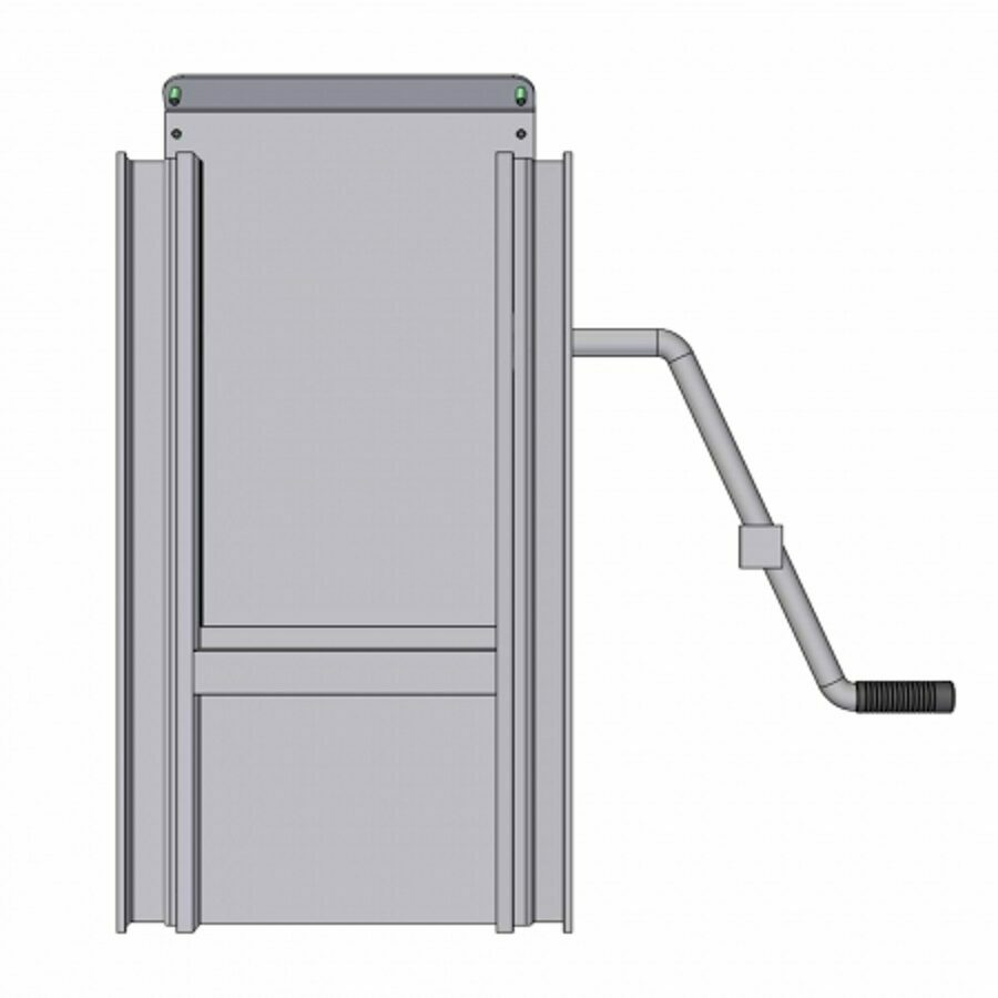 COAL DOOR ASSEMBLY 14", SHEET & POST