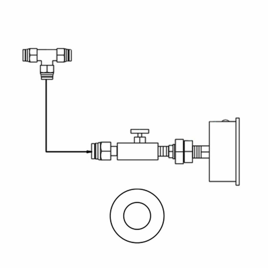 AIR GAUGE ASSEMBLY, TRAILSTAR FRAMELESS DUMP