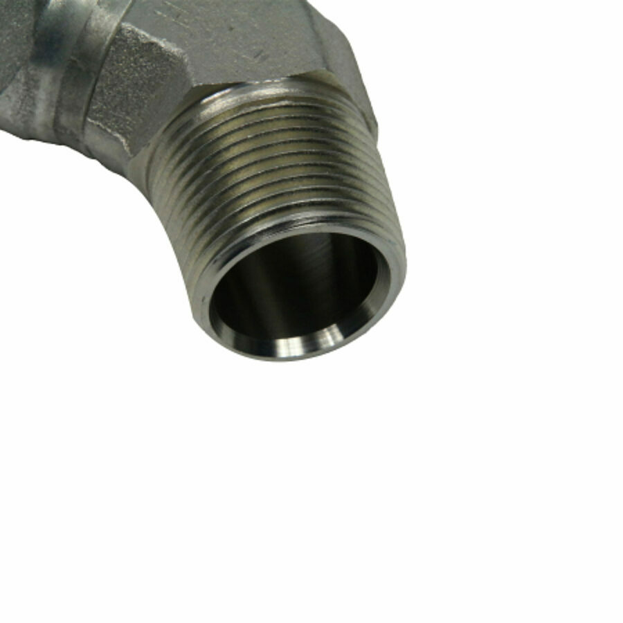 FITTING, 45 DEG. MALE SWIVEL- 1"-11.5 NPT, STAINLESS- 4K PSI