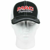 MAC TRAILER HAT, WHITE FITTED MESH M/L