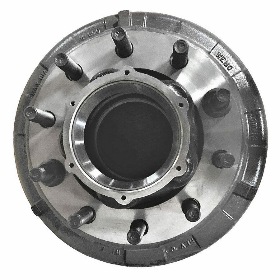 WHEEL HUB & DRUM ASSEMBLY, H/D CAST WALTHER 16-1/2 X 7 TP, LONG STUD HP ABS