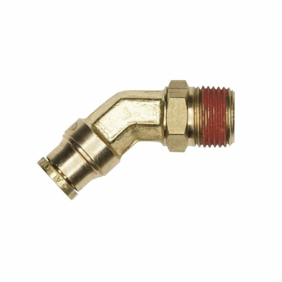 PTC ELBOW BRASS, 45° 3/8" X 1/4"