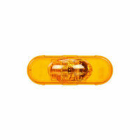 SIDE TURN LIGHT, 2" X 6" LED, AMBER OVAL, MODEL 60, MIDTURN, GROMMET MOUNT LAMP