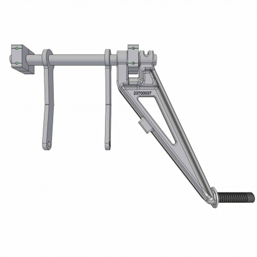 HANDLE, COAL DOOR ALUMINUM 12"