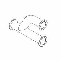 AS 4" Y-BRANCH ALUMINUM W/FLANGES
