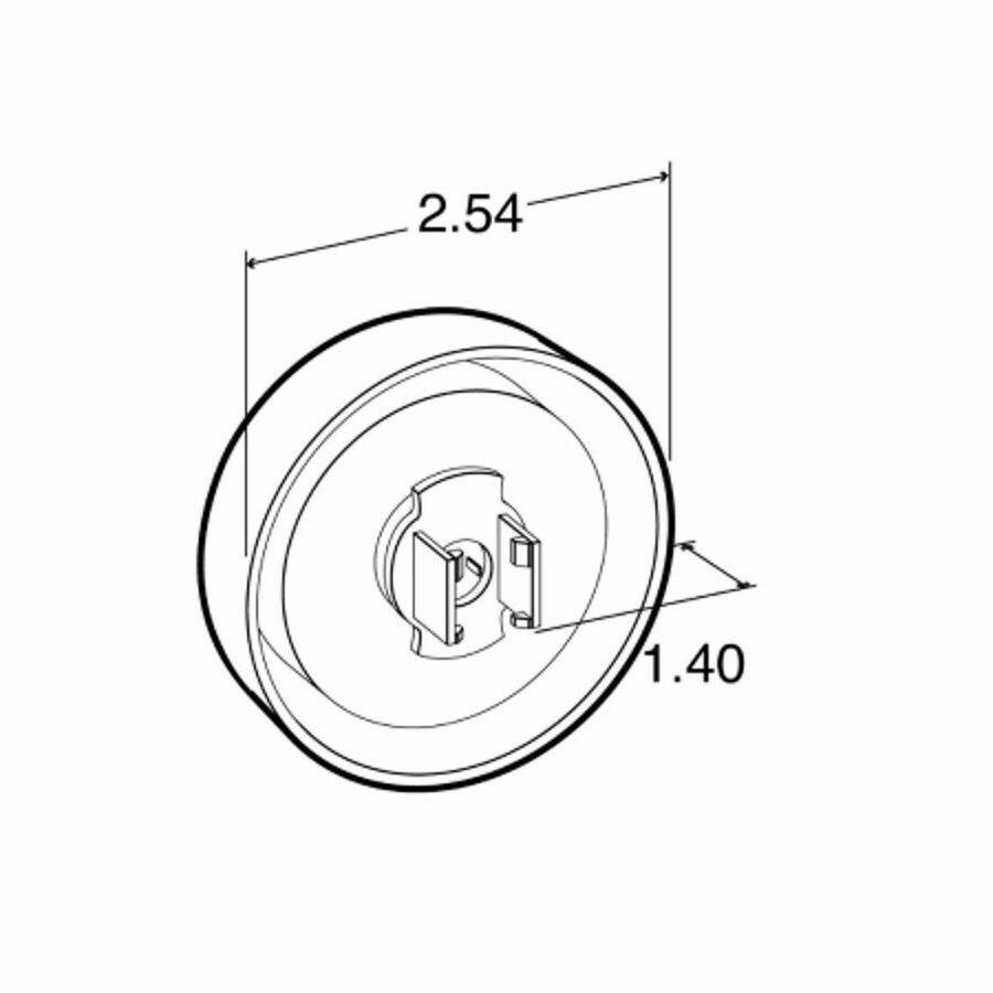 2-1/2" LED MODEL 10, RED CLEARANCE MARKER, 2 DIODE 12V