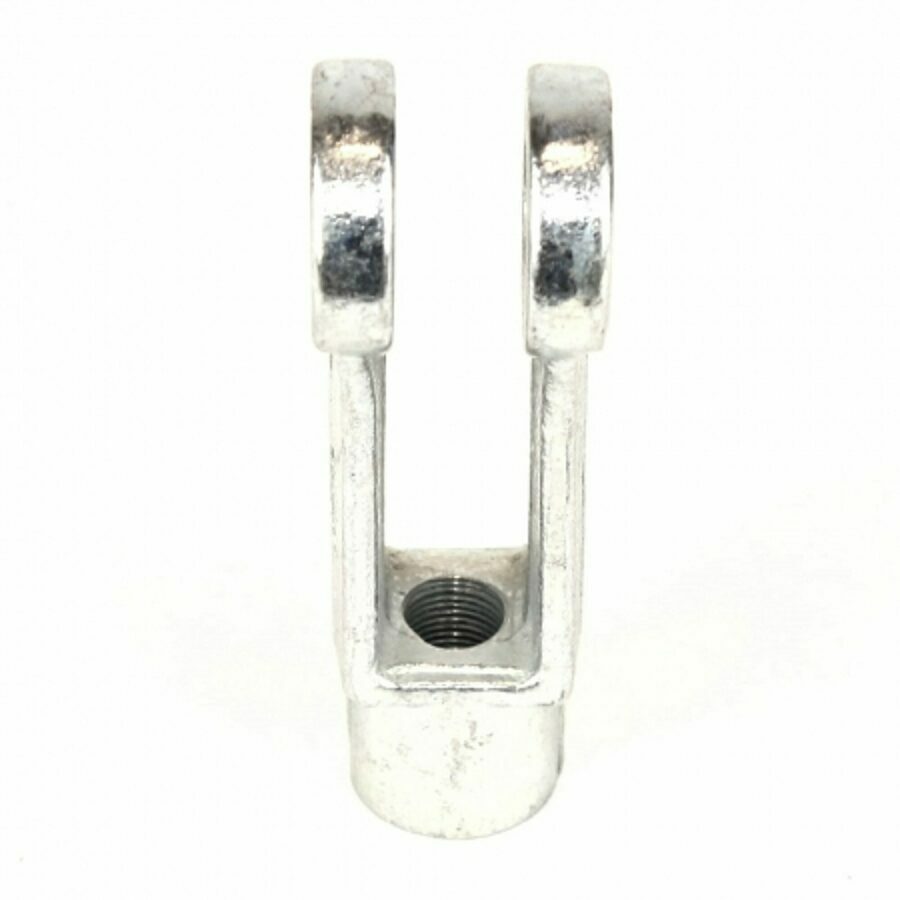 YOKE 5/8-18 1.25 OD ZINC (1010) 45 DEGREE, ELECTRO PLATED-FORGING